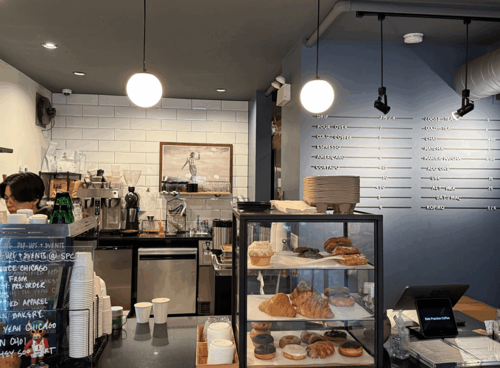brand new coffee shop